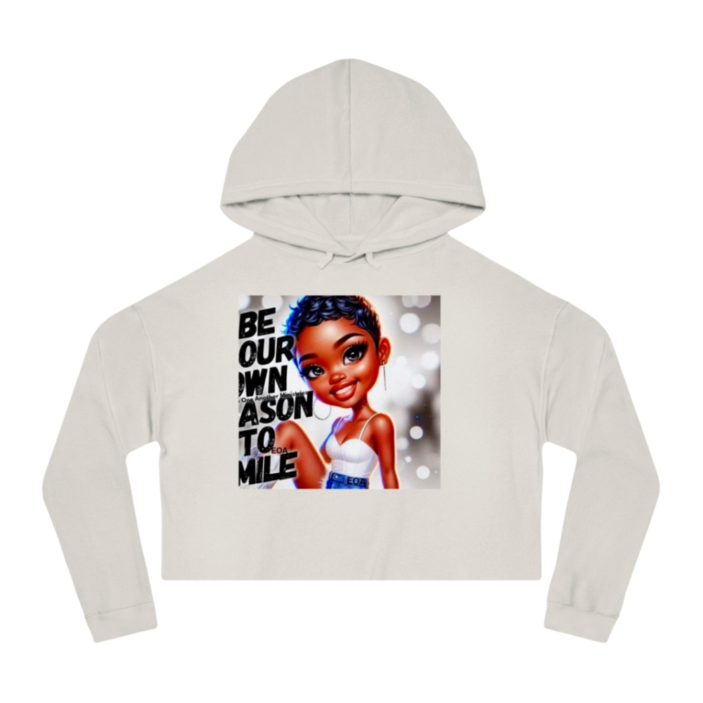 Motivational Cropped Hoodie